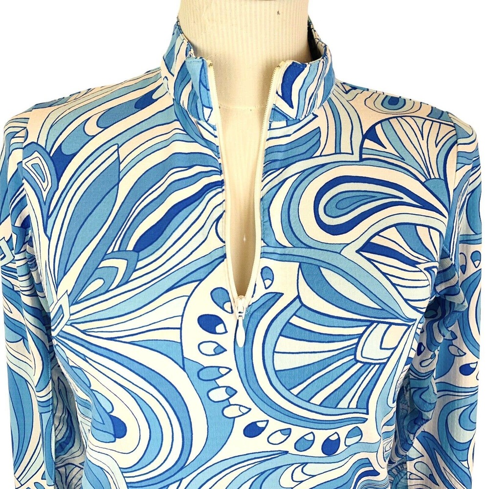 Ibkul Icikuls 1/4 Zip Cooling Mesh Long Sleeve Top Xs… Gem